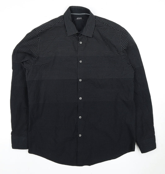 Alfani Men's Black Regular Fit Dress Shirt