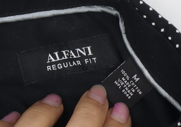 Alfani Men's Black Regular Fit Dress Shirt