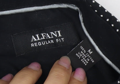 Alfani Men's Black Regular Fit Dress Shirt