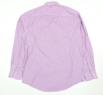 Mens UK Collar Size 16 Dehavilland Smart Purple  Dress Shirt