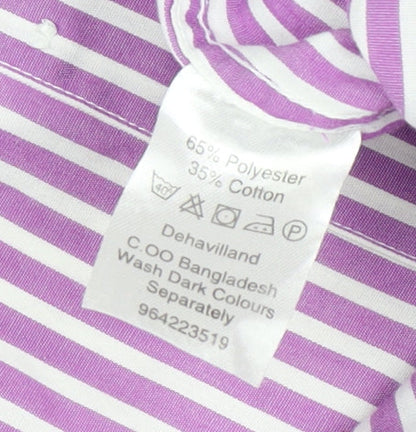 Mens UK Collar Size 16 Dehavilland Smart Purple  Dress Shirt