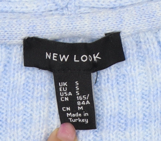 Womens UK Size S New Look Blue Pullover Jumper