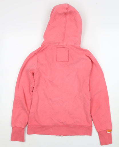 Superdry Women’s Pink Full Zip Hoodie Size S