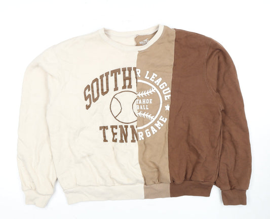 Hollister Women's Brown Sweatshirt M - Lightweight & Stylish