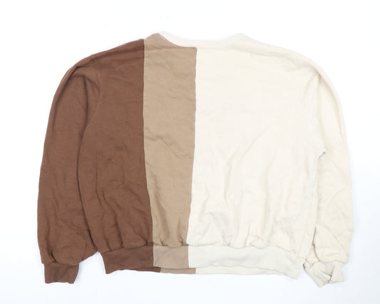 Hollister Women's Brown Sweatshirt M - Lightweight & Stylish