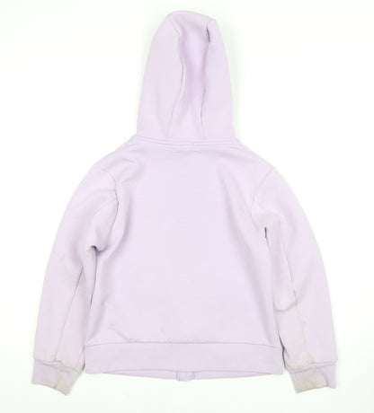 Uniqlo Girls Purple Full Zip Hoodie, Size 11 Years