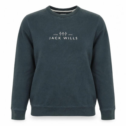 Front view of Jack Wills unisex green pullover sweatshirt l