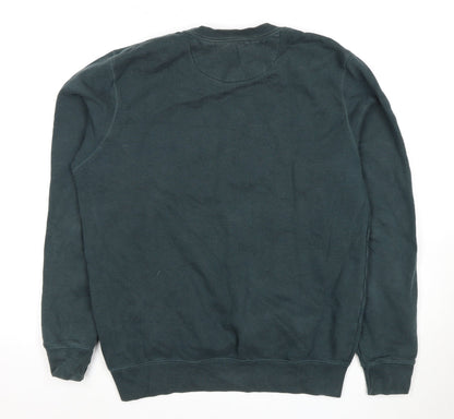 Unisex Adults UK Size L Jack Wills Green Pullover Sweatshirt