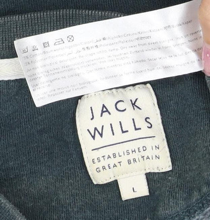 Unisex Adults UK Size L Jack Wills Green Pullover Sweatshirt