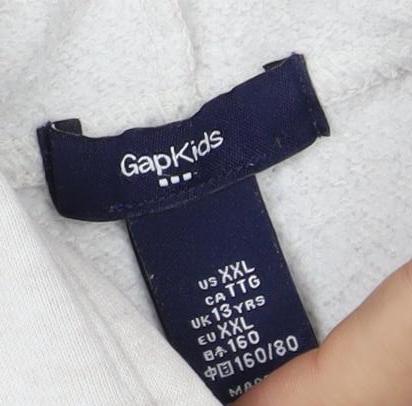 Gap Kids Girls Grey Pullover Hoodie Size 13-14 Years