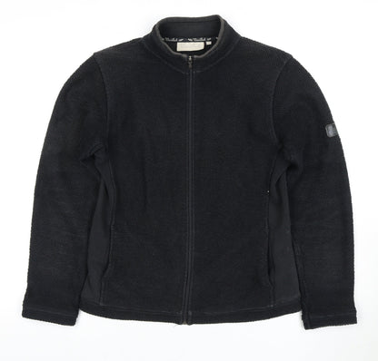WeirdFish Men's Black Full Zip Sweatshirt M
