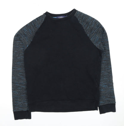 Topman Men’s Black XS Pullover Sweatshirt, Knit