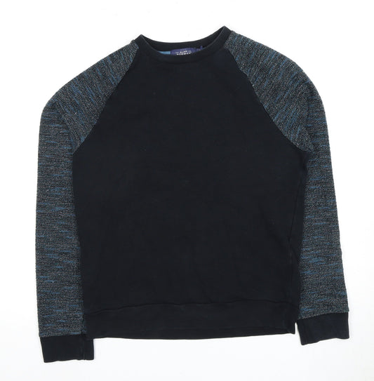 Topman Men’s Black XS Pullover Sweatshirt, Knit