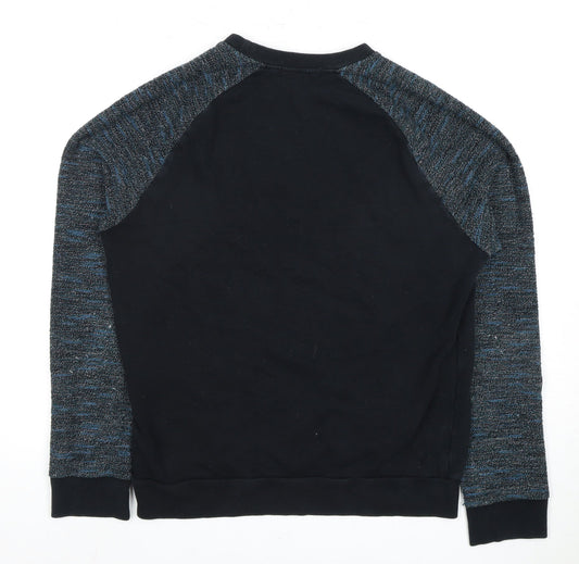 Topman Men’s Black XS Pullover Sweatshirt, Knit