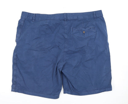 Marks and Spencer Men's Blue Chino Shorts, Size S