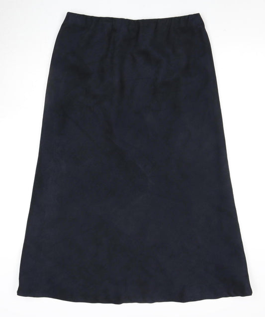 Country Casuals Black Long Skirt L Women Beaded Elegant
