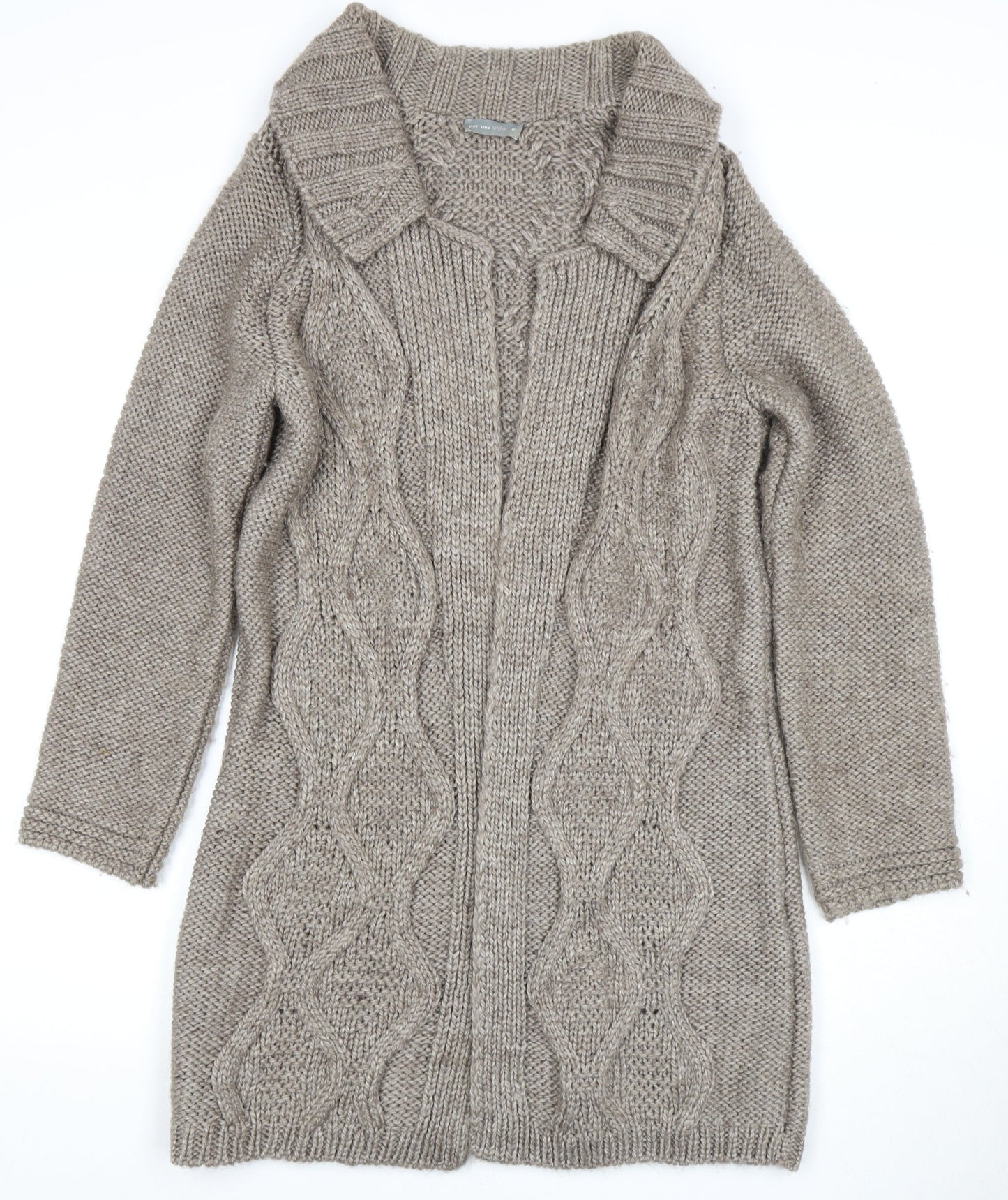 Womens UK Size M Per Una Beige Cardigan Jumper