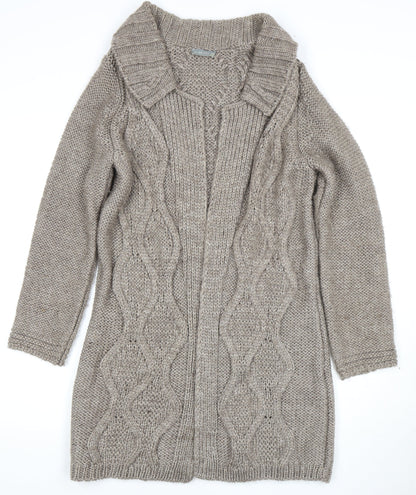 Womens UK Size M Per Una Beige Cardigan Jumper