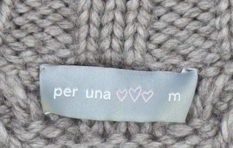 Womens UK Size M Per Una Beige Cardigan Jumper