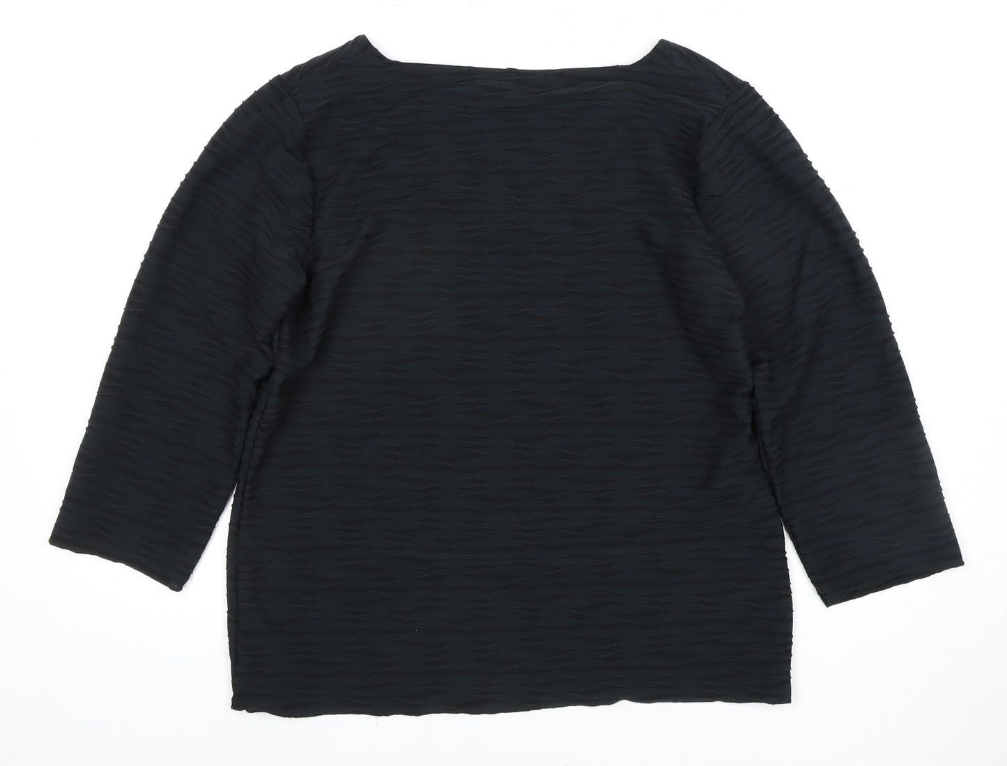 Marks and Spencer Women's Black Scoop Neck Blouse