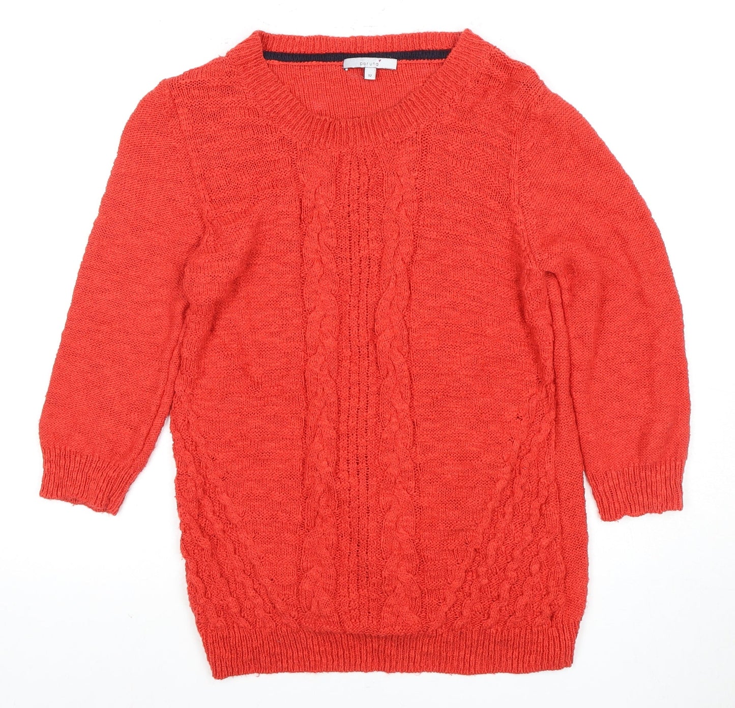 Womens UK Size 12 Per Una Red Pullover Jumper