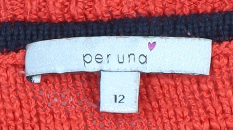Womens UK Size 12 Per Una Red Pullover Jumper