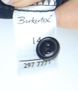 Berkertex Women's Blue Midi Skirt, Size 14, Vintage Style