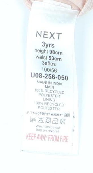 Next Pink A-Line Girls' Dress, 3-4 Years, Party Casual Wear