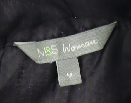 Womens UK Size M Marks and Spencer Black Puffer Jacket