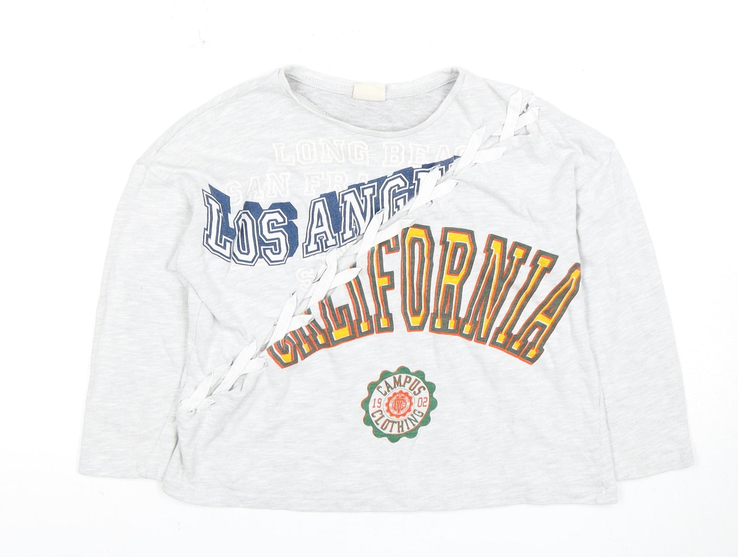Zara Kids Girls Multicoloured Long Sleeve Graphic T-Shirt 12-13Y