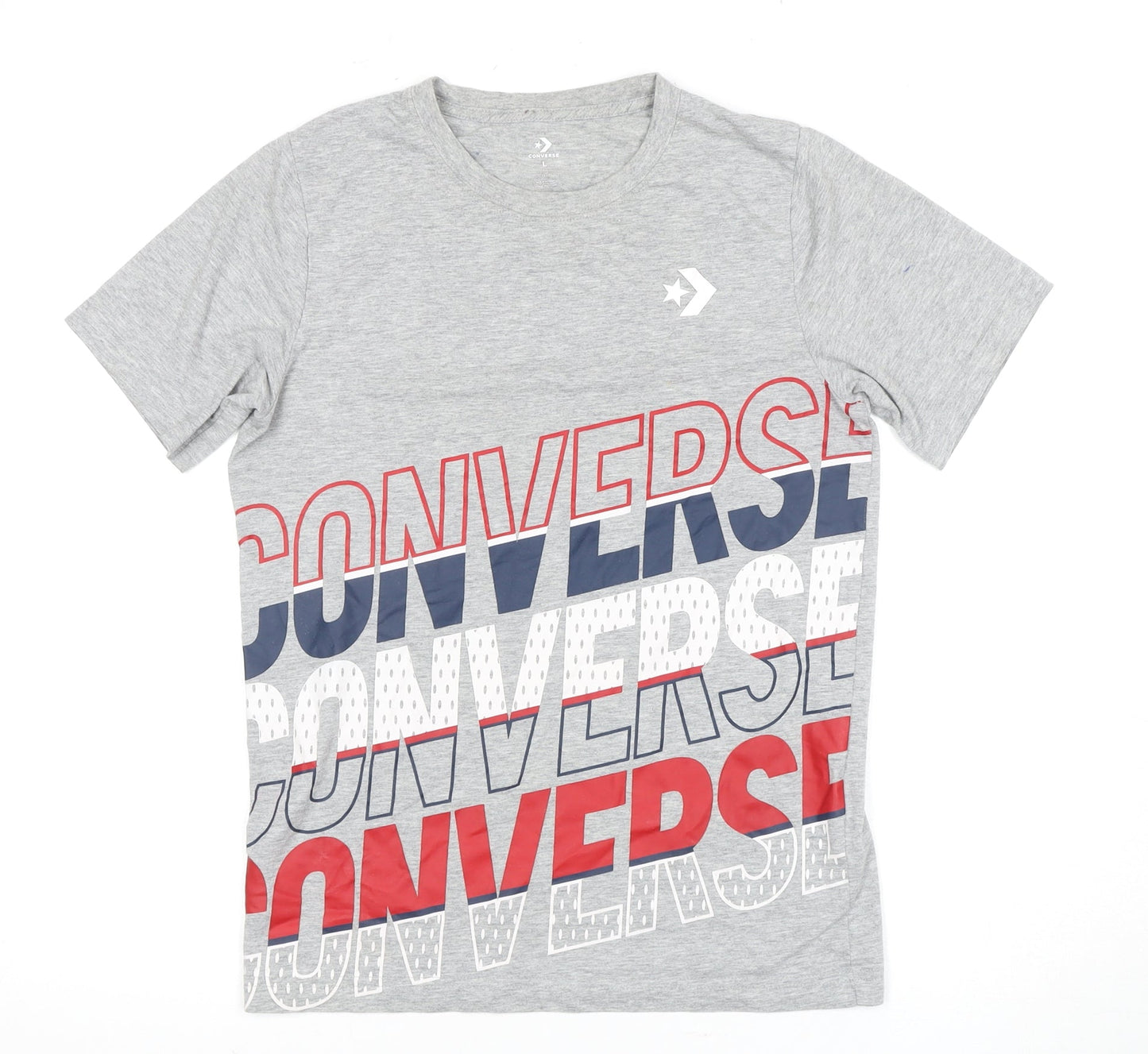 Converse Boys Grey Graphic Logo T-Shirt 12-13 Years