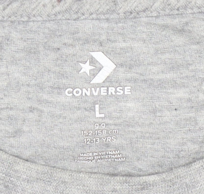 Converse Boys Grey Graphic Logo T-Shirt 12-13 Years