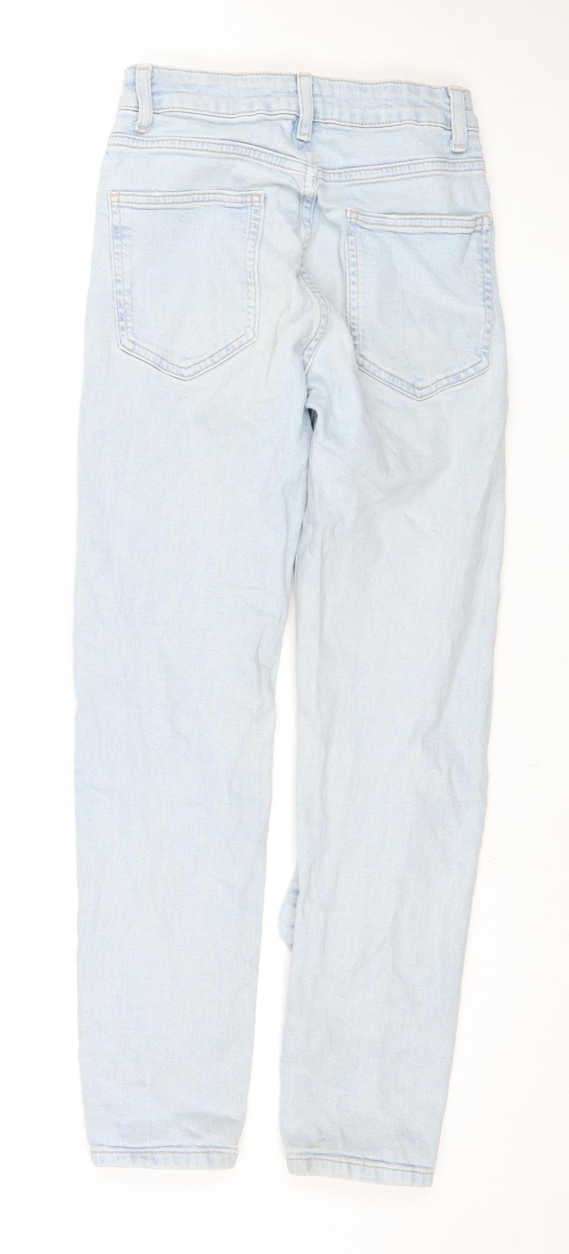 New Look Girls Blue Skinny Ripped Jeans Age 11 Casual