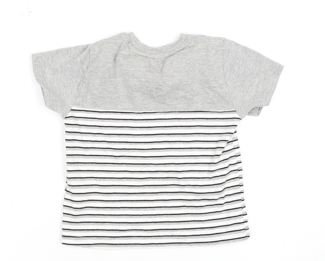 Firetrap Unisex Grey Striped T-Shirt 12-18 Months