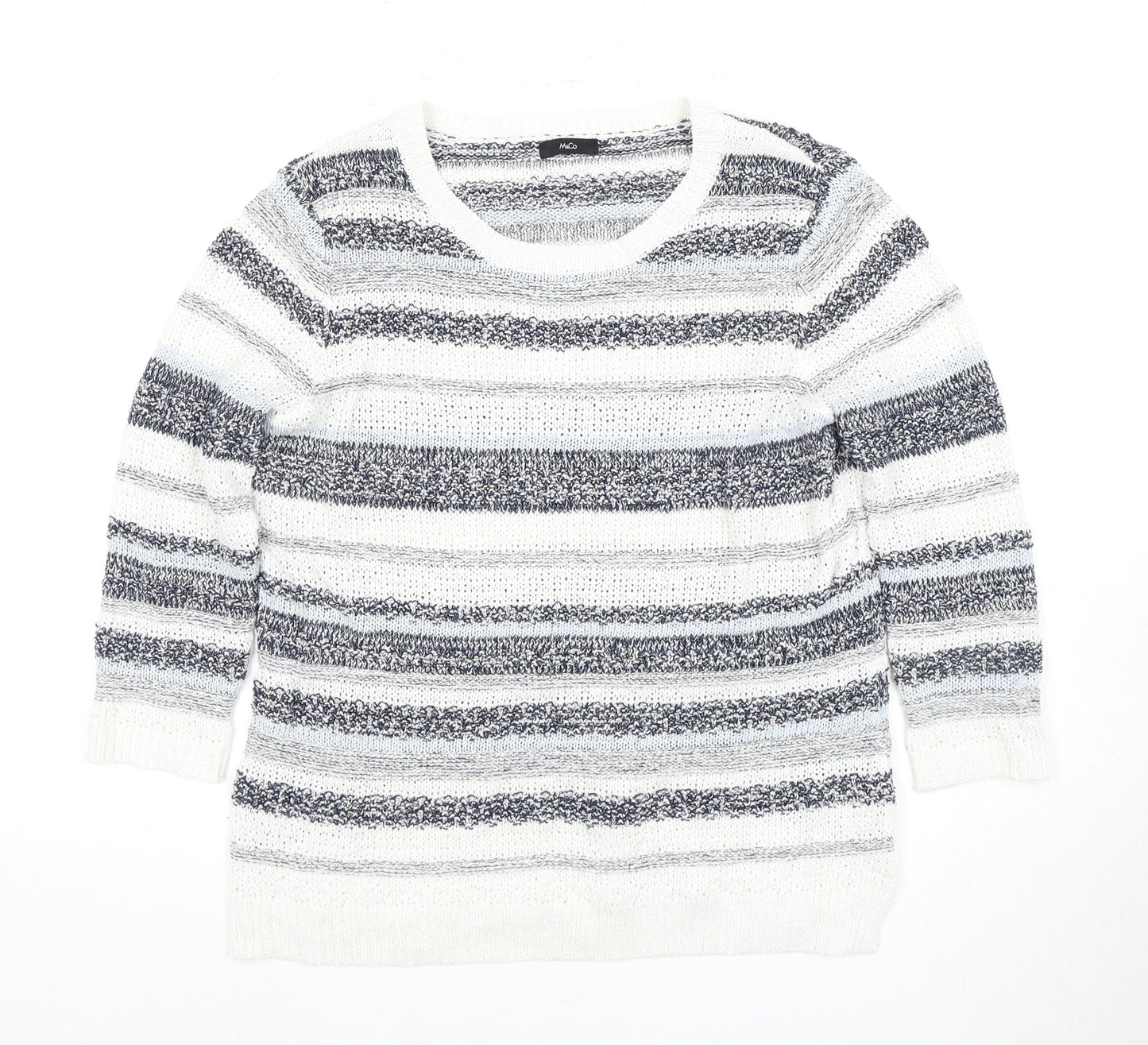 Womens UK Size 14 M&Co Multicoloured Pullover Jumper