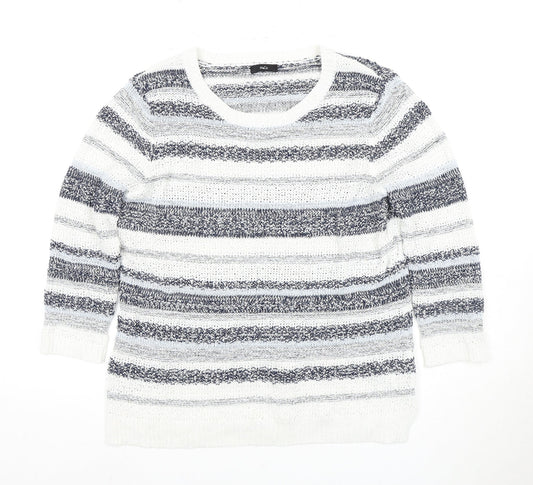 Womens UK Size 14 M&Co Multicoloured Pullover Jumper