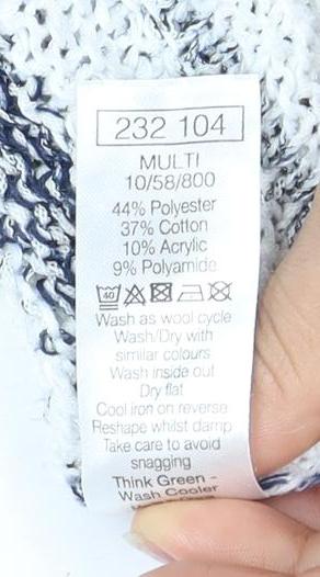 Womens UK Size 14 M&Co Multicoloured Pullover Jumper
