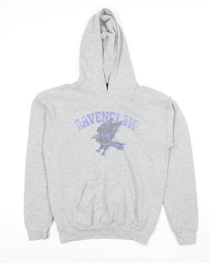Grey Harry Potter Ravenclaw Boys Pullover Hoodie L