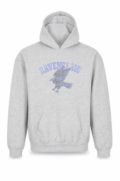 Grey Harry Potter Ravenclaw Boys Pullover Hoodie L