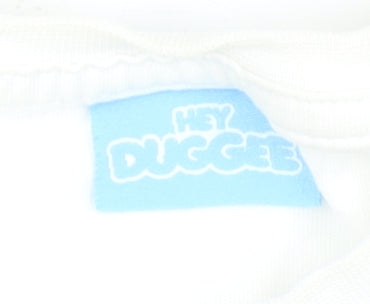 Hey Duggee White Unisex Baby T-Shirt 12-18 Months, Cartoon Graphic