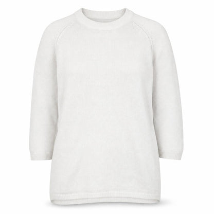 BASE CASUALS Women's White Pullover Jumper Size 8