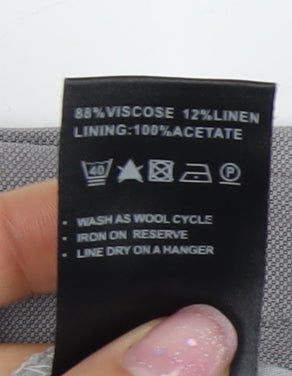 Mint Velvet Women's Grey Striped Skirt Size 14