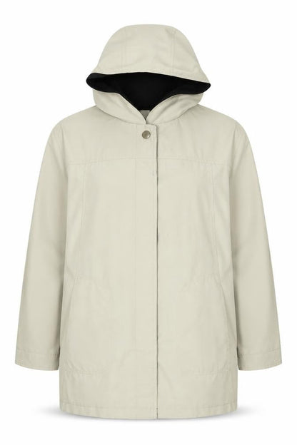 Jane Doe Women Beige Mid-Length Cape