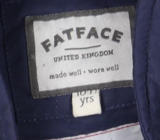 FatFace Girls Blue Puffer Jacket, 11-12 Years, Autumn/Winter