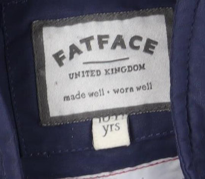 FatFace Girls Blue Puffer Jacket, 11-12 Years, Autumn/Winter