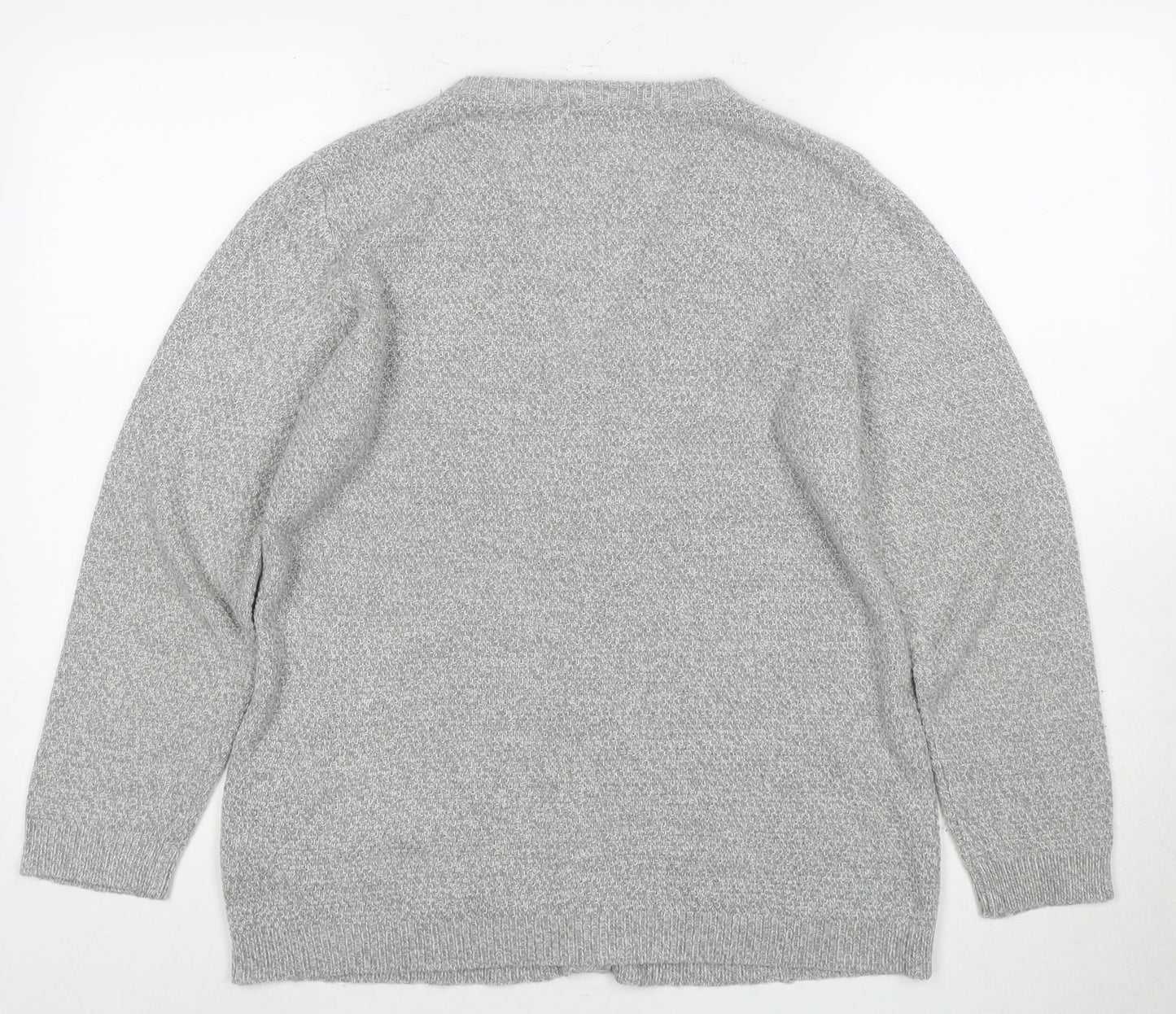 Damart Women's Grey V-Neck Cardigan UK 12