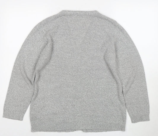 Damart Women's Grey V-Neck Cardigan UK 12