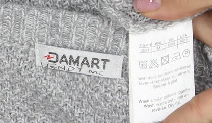 Damart Women's Grey V-Neck Cardigan UK 12