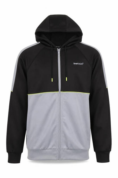 Mens UK Size M bekkin Black Full Zip Hoodie