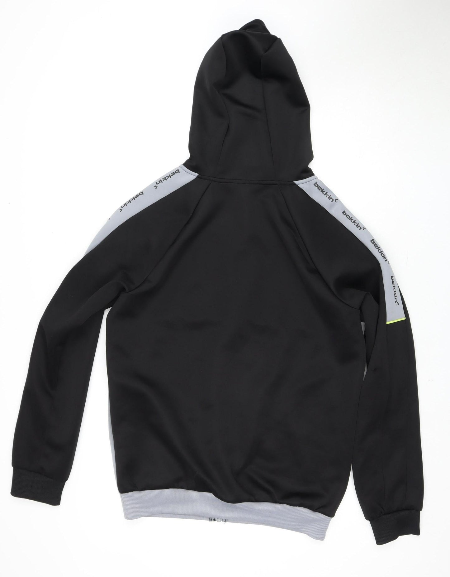 Mens UK Size M bekkin Black Full Zip Hoodie